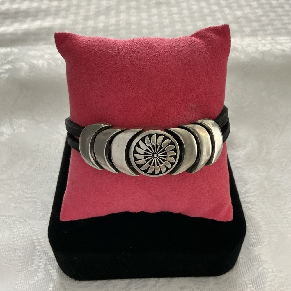 Black Silver Tone Magnetic Bracelet